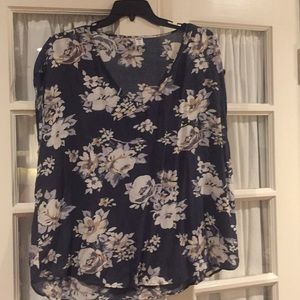 Boxy Old Navy rayon blouse.